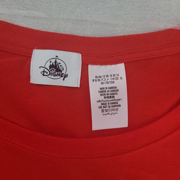 Disney Minnie Mouse ladies blouse red Size XL - Picture 7 of 10